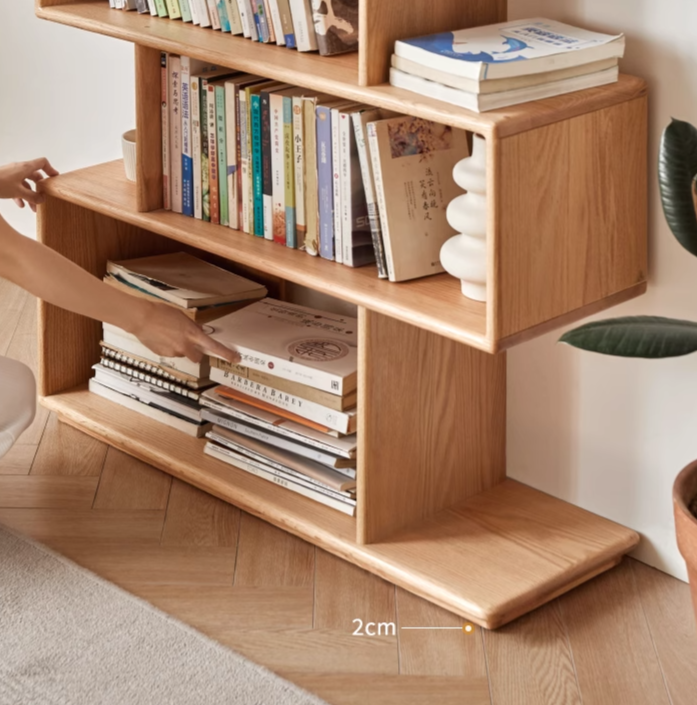 Oak Solid Wood Japanese Style Bookcase