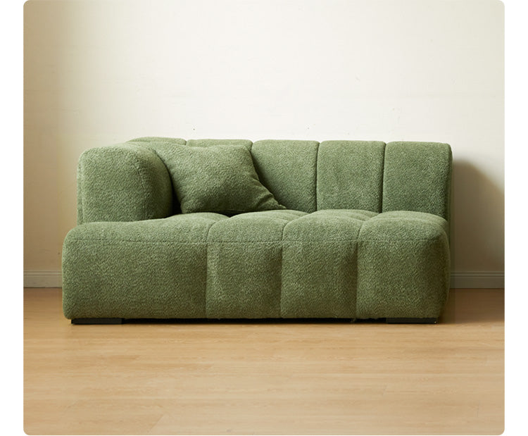 Lamb Fleece Fabric Sofa.