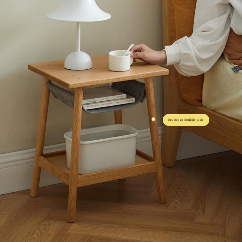 Oak Solid Wood Modern Nordic Side Table