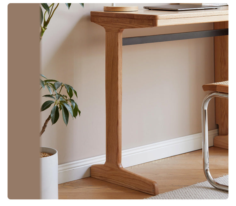 Oak, Cherry Solid Wood Small Office Desk