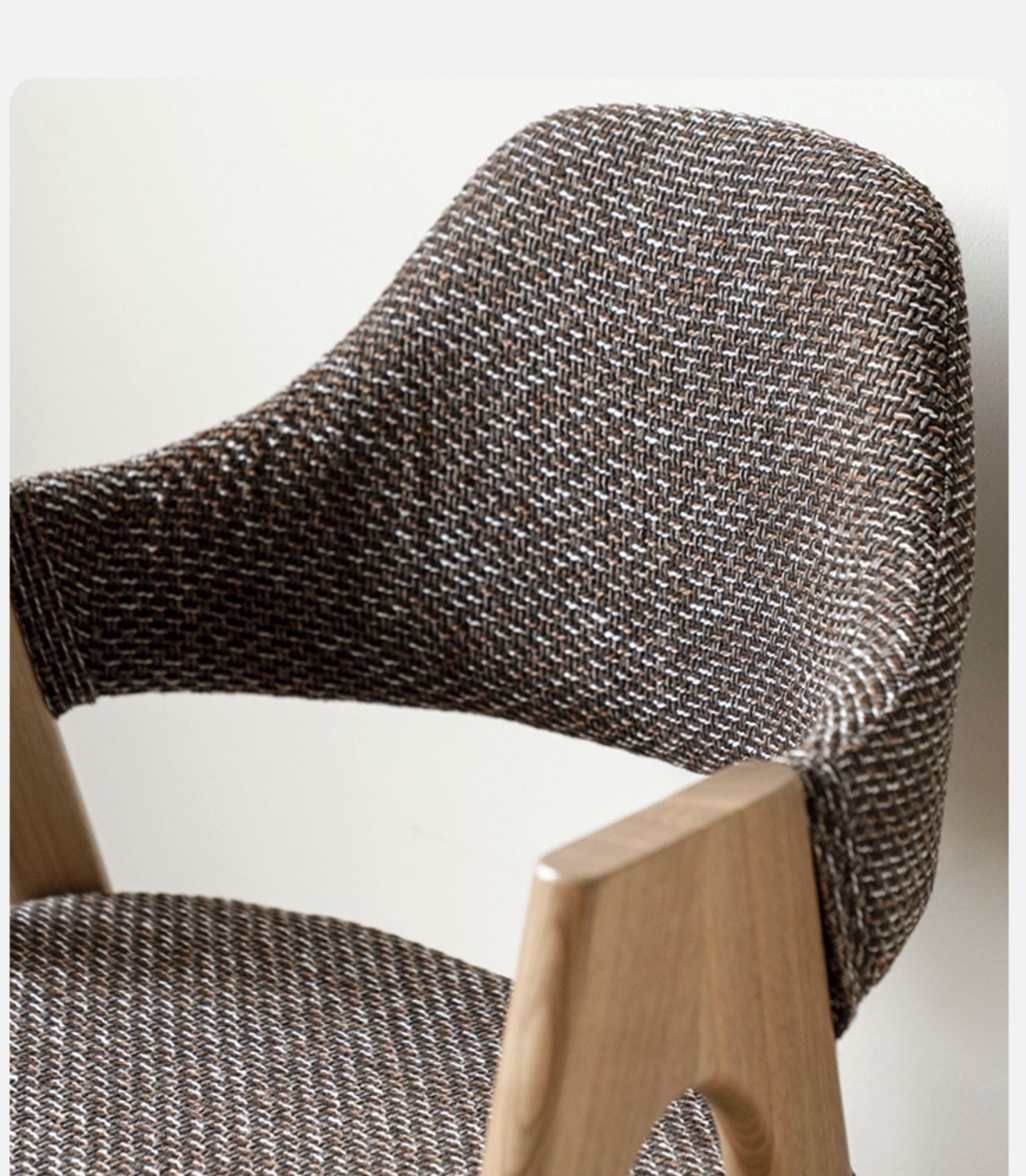 Black walnut, Ash, Oak Solid Wood Chair with soft fabric/leather back*