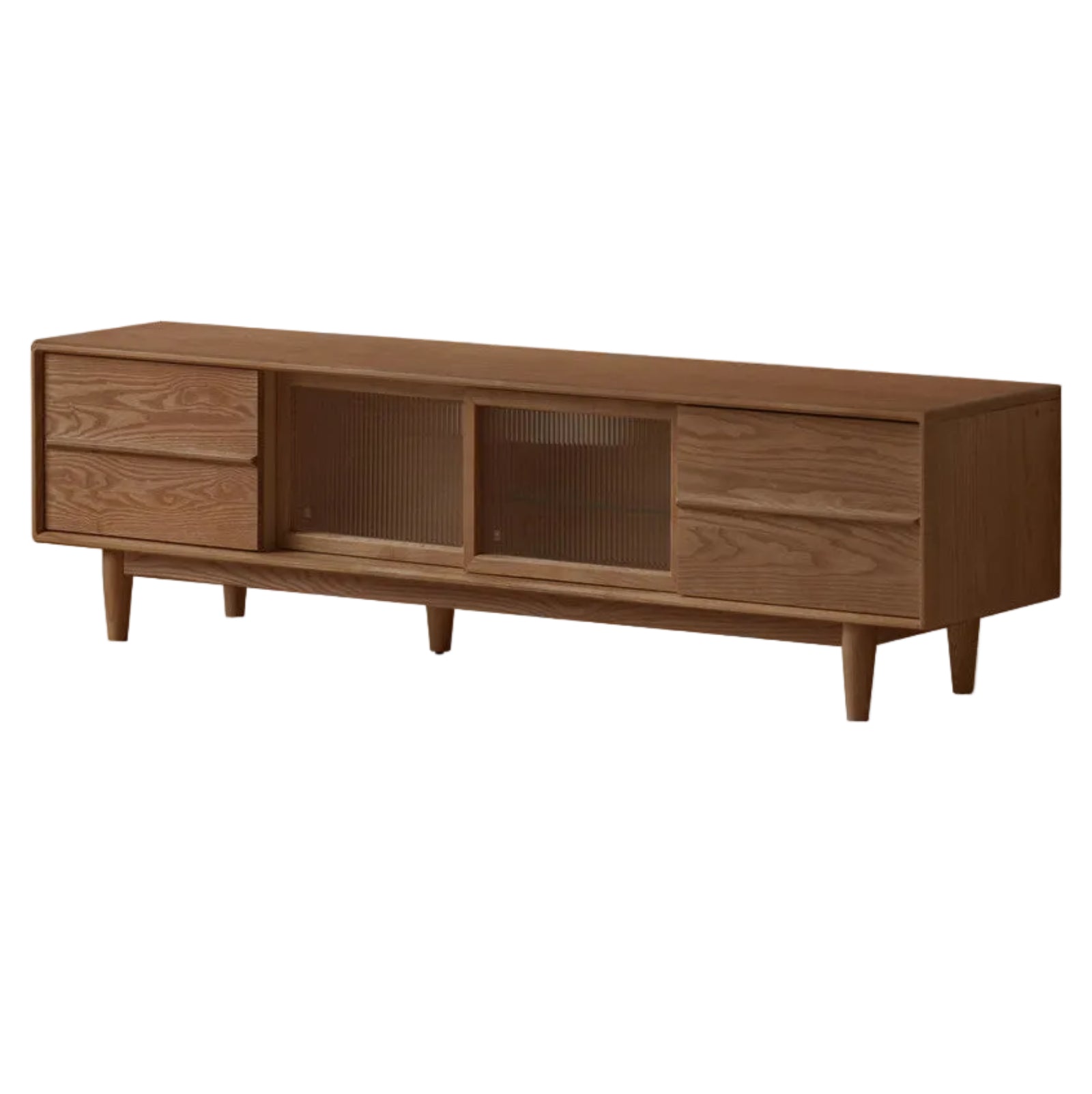 Black Walnut, Sandalwood, Ash Solid Wood Modern TV Cabinet