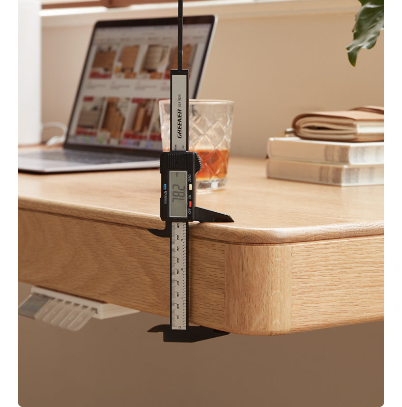 Oak Solid Wood Elevating Electric Multifunctional Standing Desk