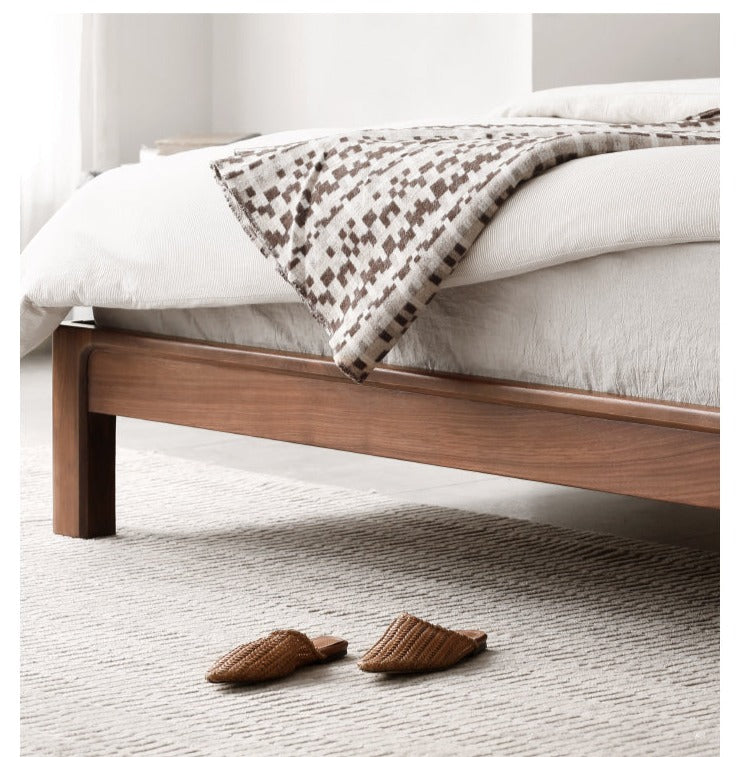Teak Solid Wood, Black Walnut Solid Wood Bed
