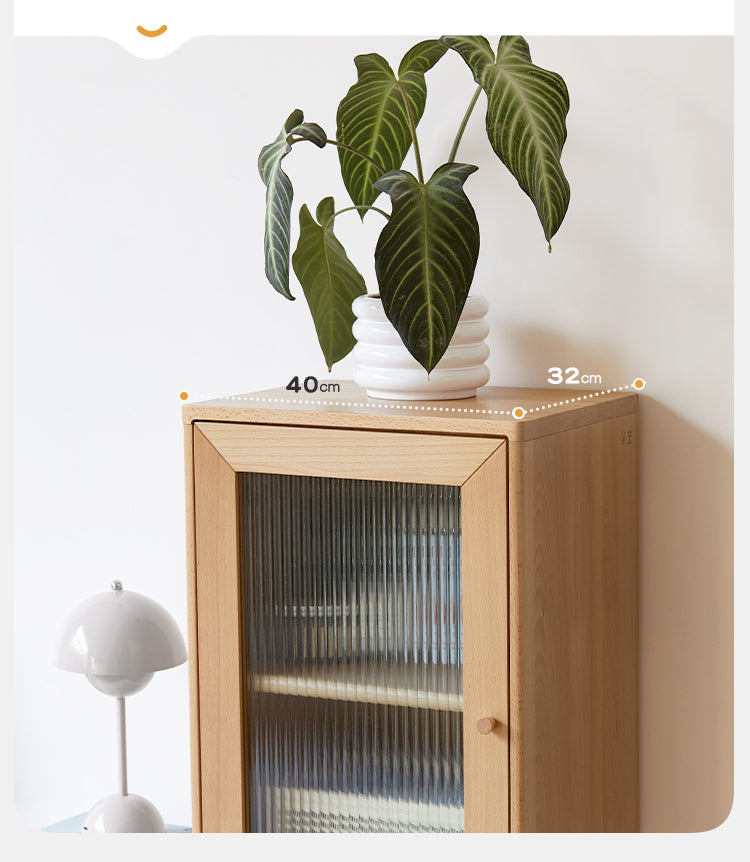 Beech Solid Wood Nordic Side Cabinet