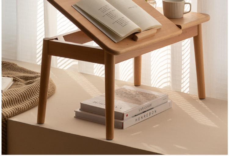 Oak , Beech solid wood bay window table"