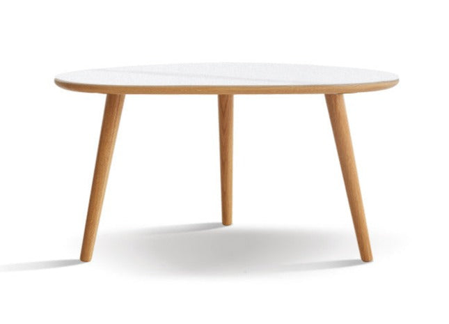 Combination shape side table Oak soli wood-