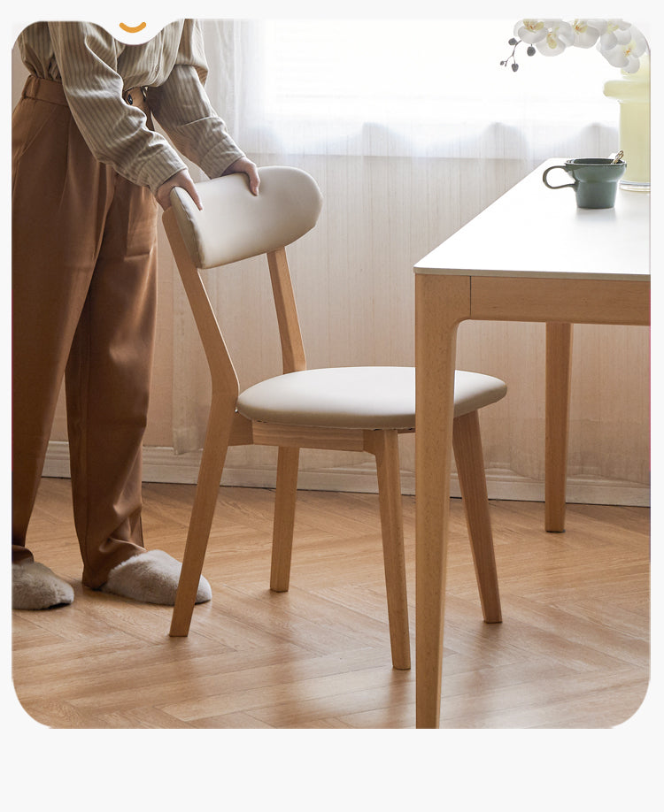 Beech Solid Wood Dining Soft Padded Butterfly Chair 4pcs