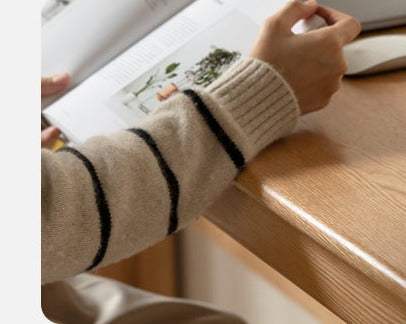 Oak, Poplar, Beech Solid Wood Long Office Desk