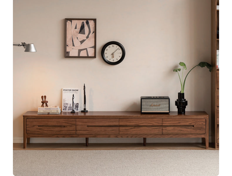 Oak Solid Wood Nordic TV Cabinet.