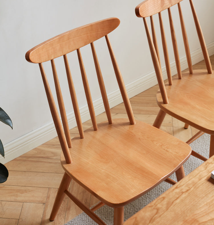 Cherry Solid Wood Windsor Chair 4 pcs set