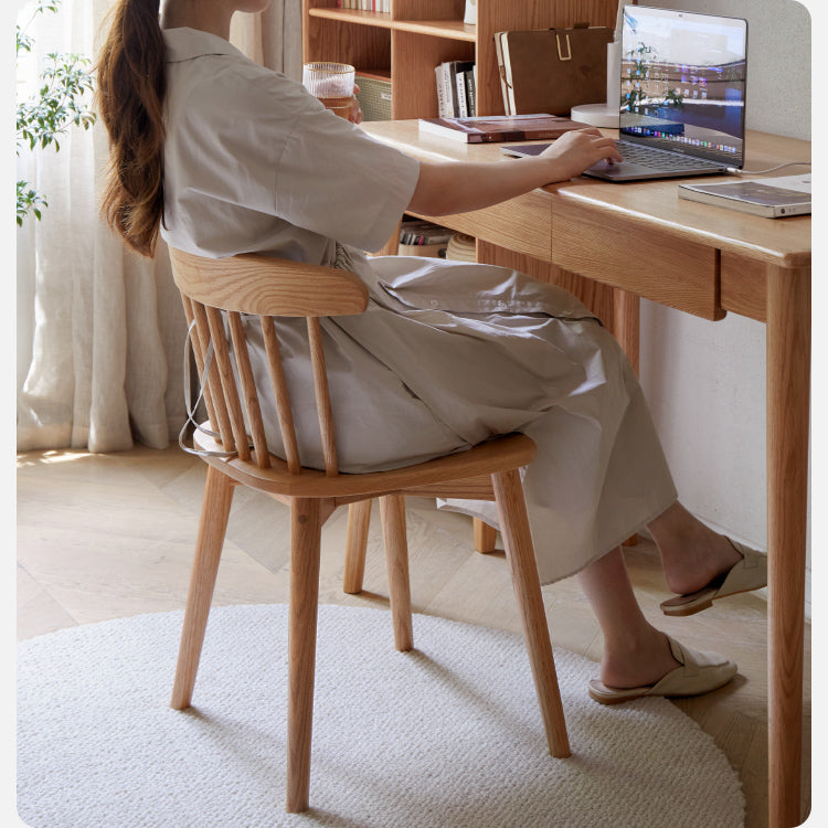 Oak Solid Wood 4 pcs set-Windsor Chair