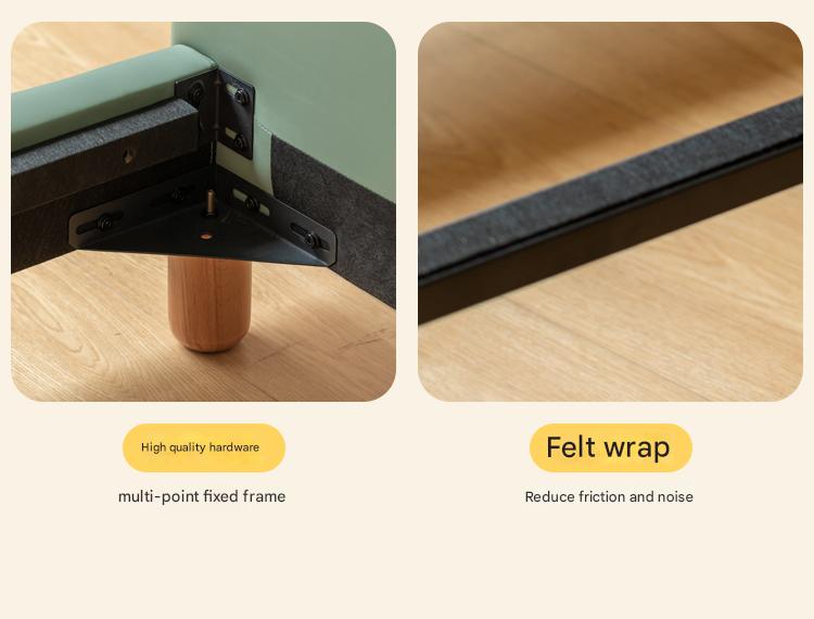 Organic Leather Children's Modern Simple Single Bed