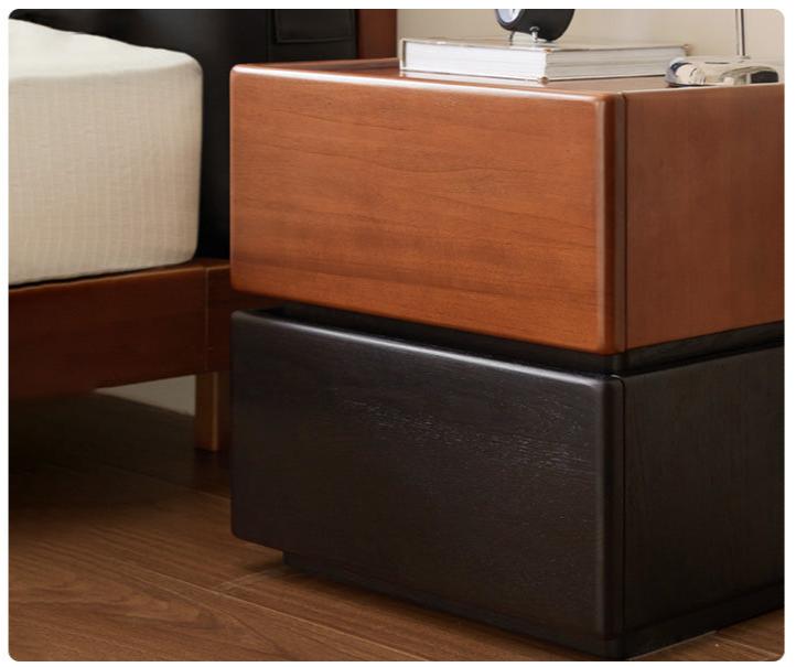 Oak, Poplar Solid Wood Nightstand