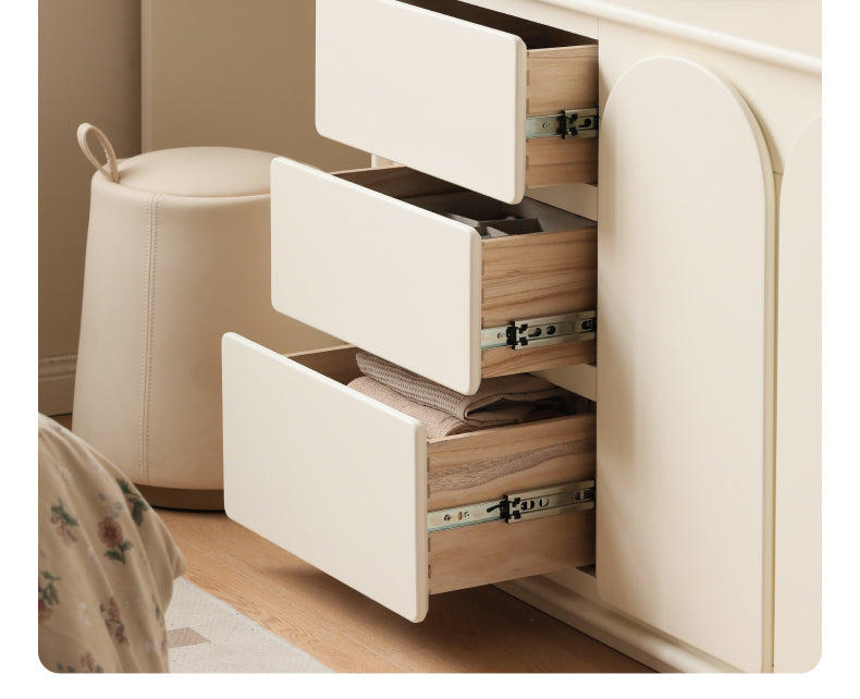 Poplar, Solid Rubberwood French Cream Style Dressing Table.