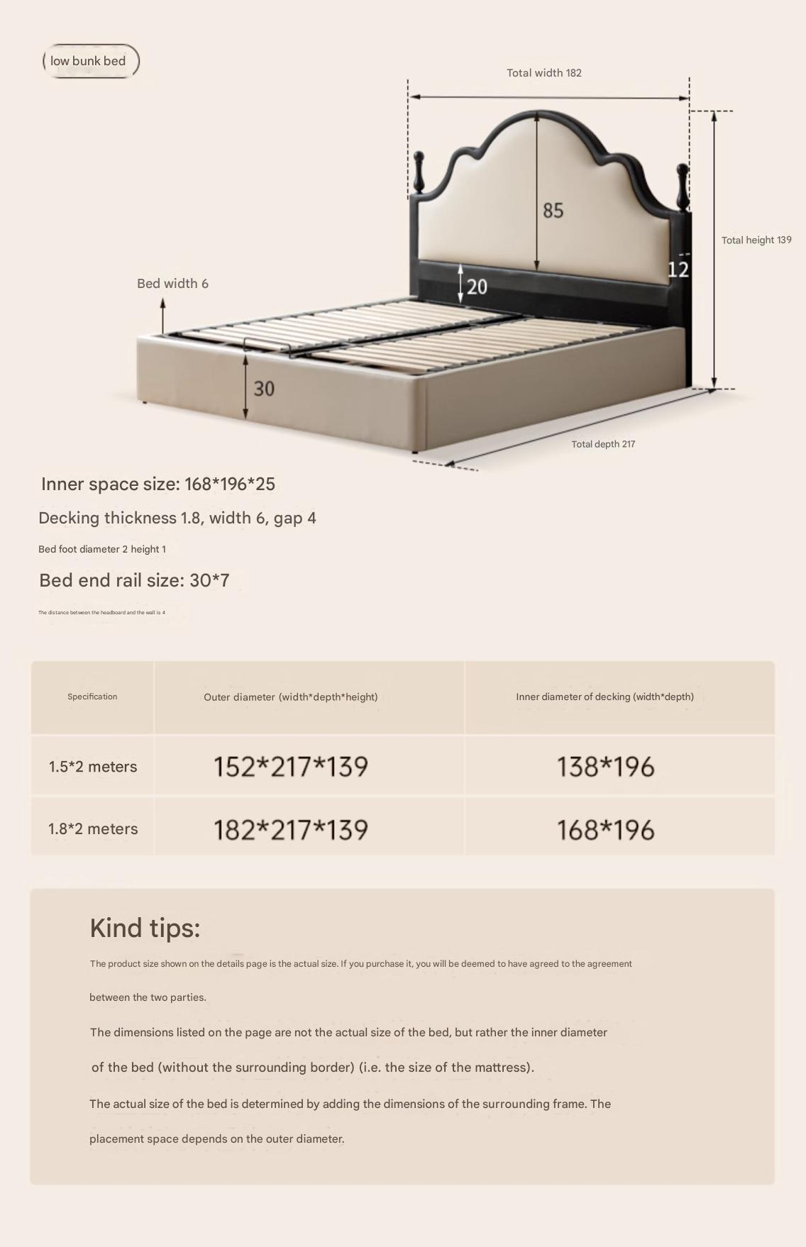 Ecological Cloud Leather French Retro Edge White Box Bed