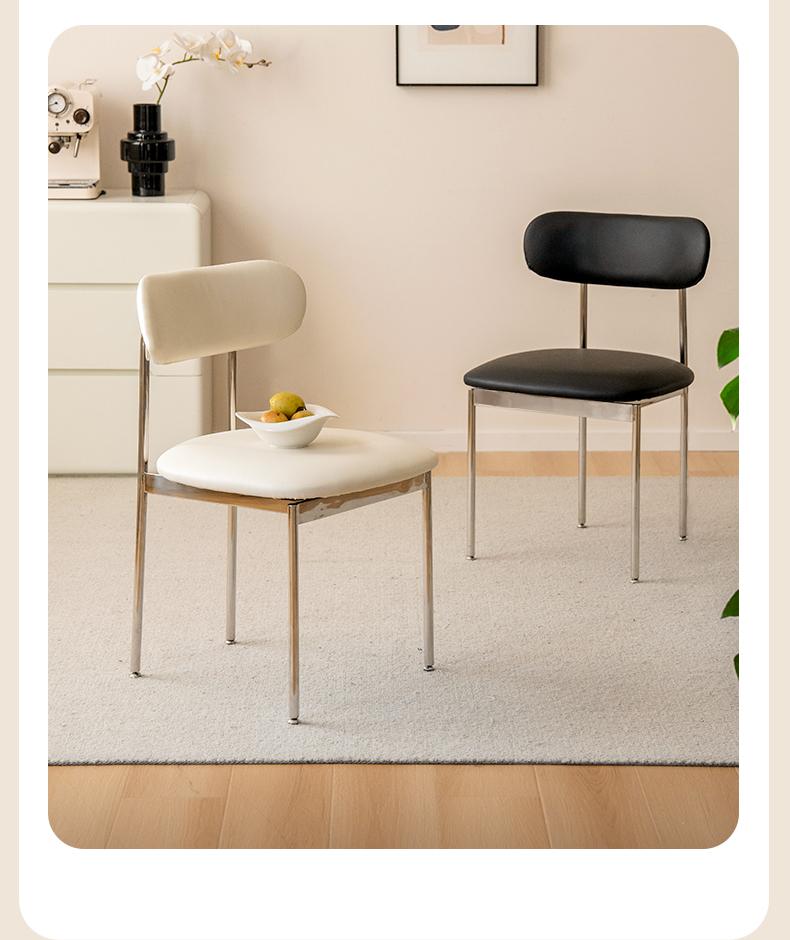 Iron Dining Chair Home Simple Soft Chair