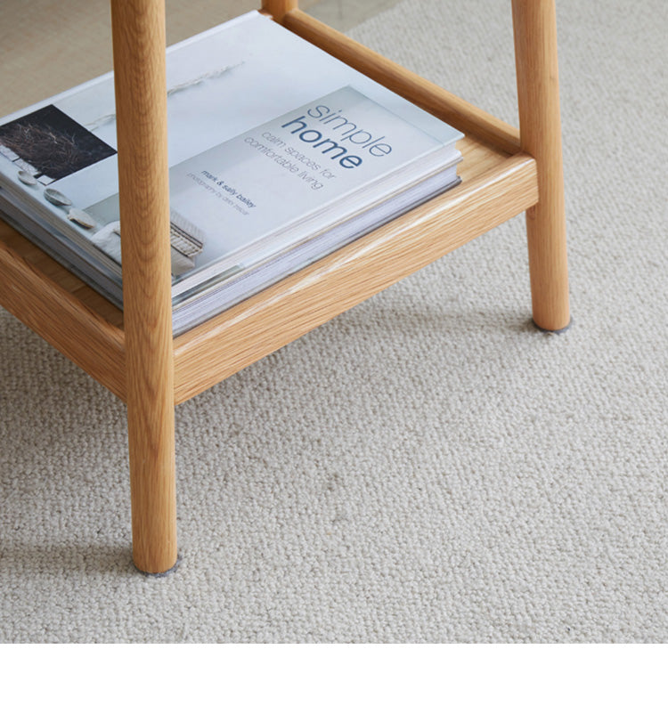 Oak Solid Wood Modern Nordic Side Table