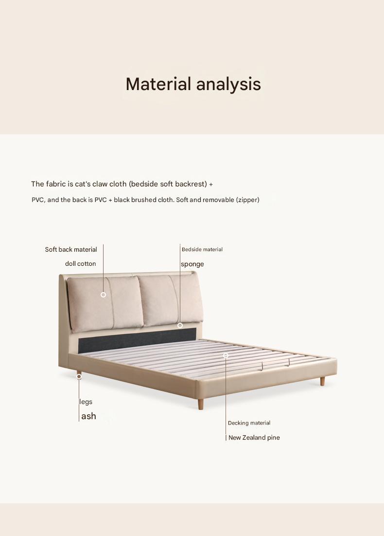 Fabric Bed with Removable Washable Covers