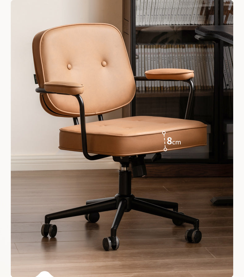 Genuine Leather, Technical Fabric Office Chair.