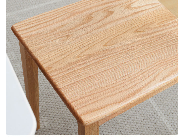 Solid Rubberwood, Ash, Oak, Black Walnut Solid Wood Dining chair Set of 4