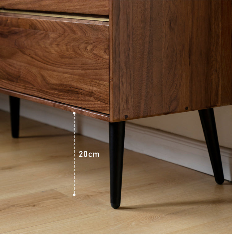 Black Walnut Solid Wood Cabinet Storage