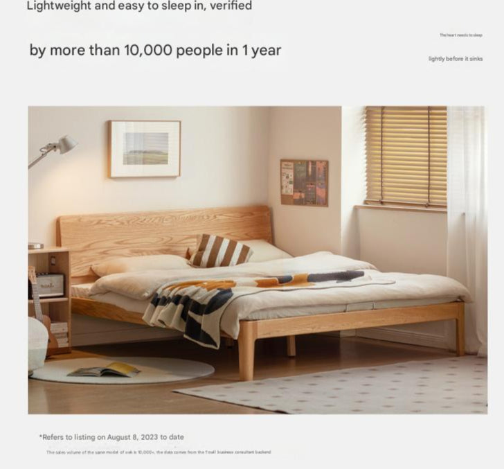 Oak Solid Wood Bed