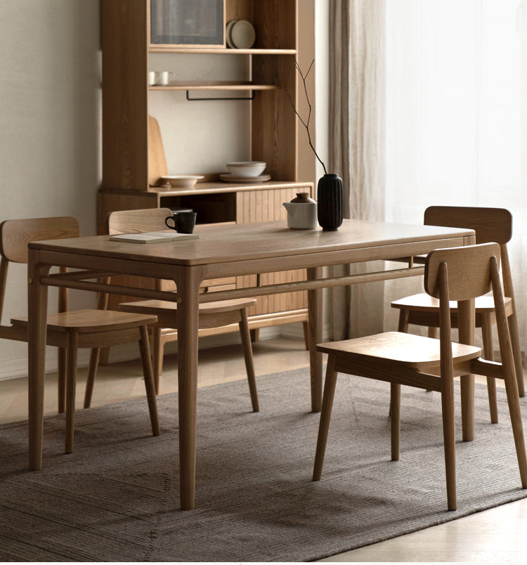 Ash Solid Wood Small-sized Modern Office Desk