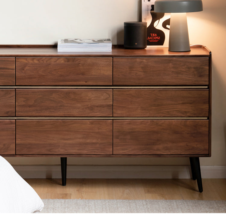 Black Walnut Solid Wood Cabinet Storage