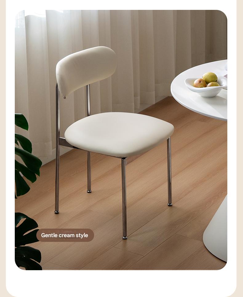 Iron Dining Chair Home Simple Soft Chair