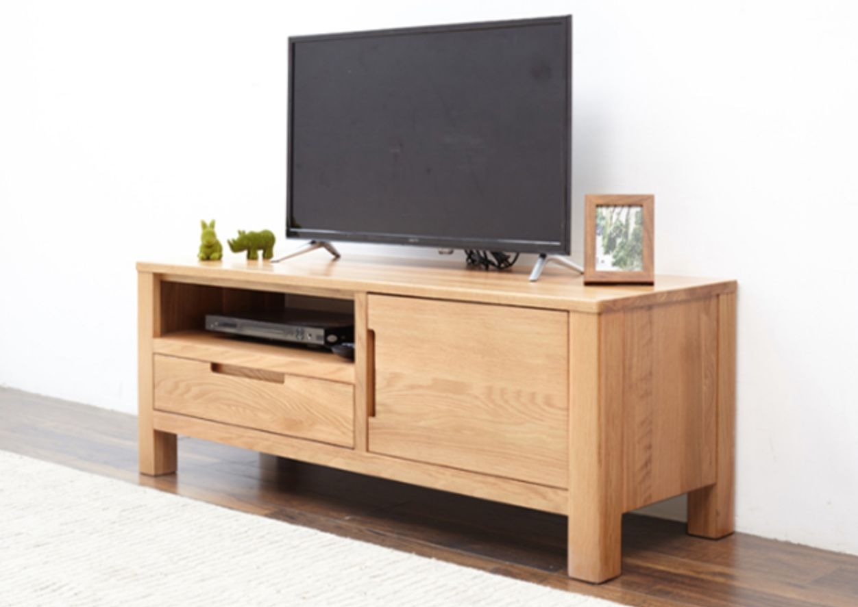 Oak Solid Wood Various Styles TV Stand Small Size