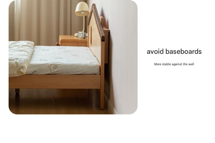 Beech, Poplar, Little House Kids Bed with 15min Delay Turning Off the Lights<