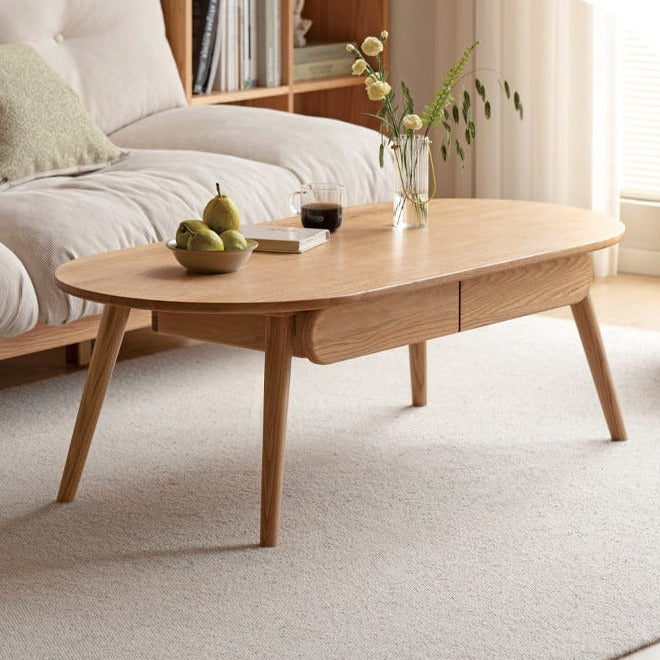 Oak Solid Wood Luxury Coffee Table, Tea Table