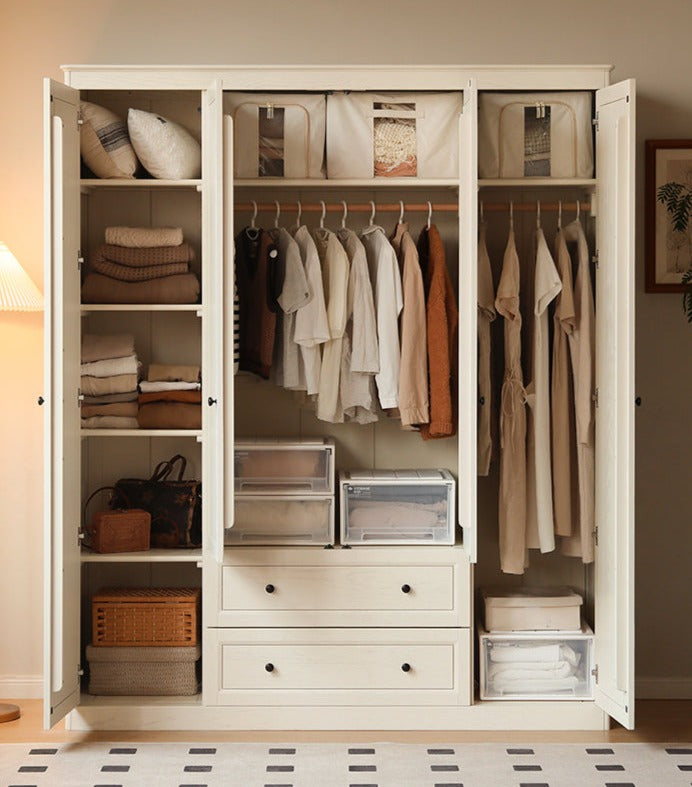 Oak Solid Wood American Style Wardrobe.
