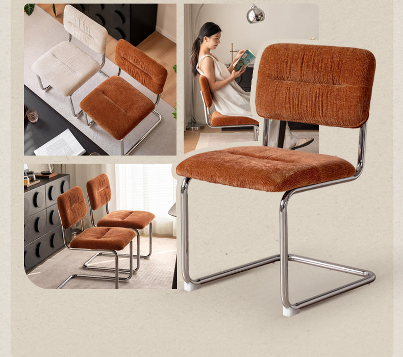 Iron Suspended Dining Soft Dining Chair