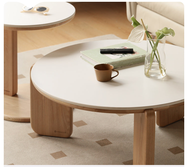 Oak, Ash, Poplar Solid Wood Slate Coffee Table