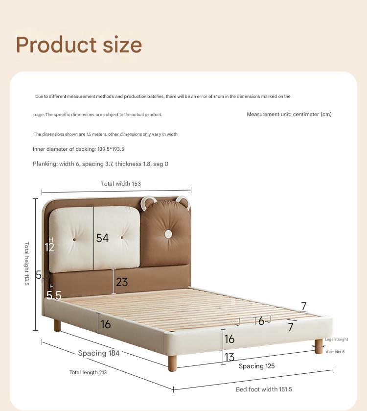 Organic Leather Children's Soft Bag Boy and Girl Bed