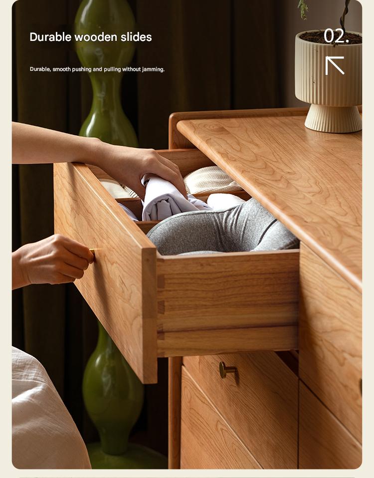 Cherry Solid Wood Chest Of Drawers