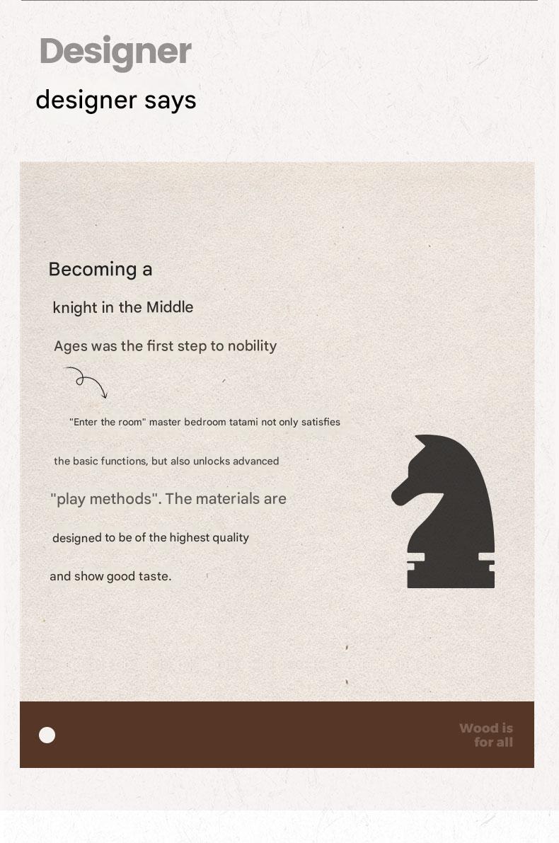 Oak, Rubberwood, Ash Solid Wood Suspended Platform Bed, Headboard-Free Bed Black with Light