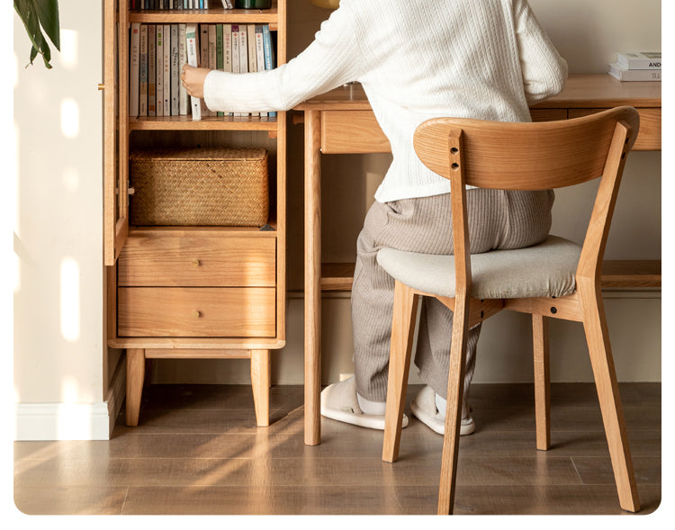Oak, Beech Solid Wood Nordic Side Cabinet