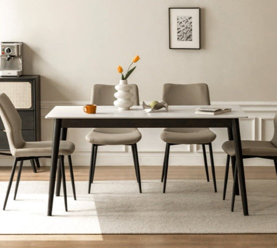 Oak Solid Wood Rock Plate Dining Table