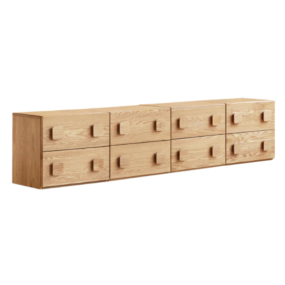 Oak, Ash Solid Wood Modern TV Stand