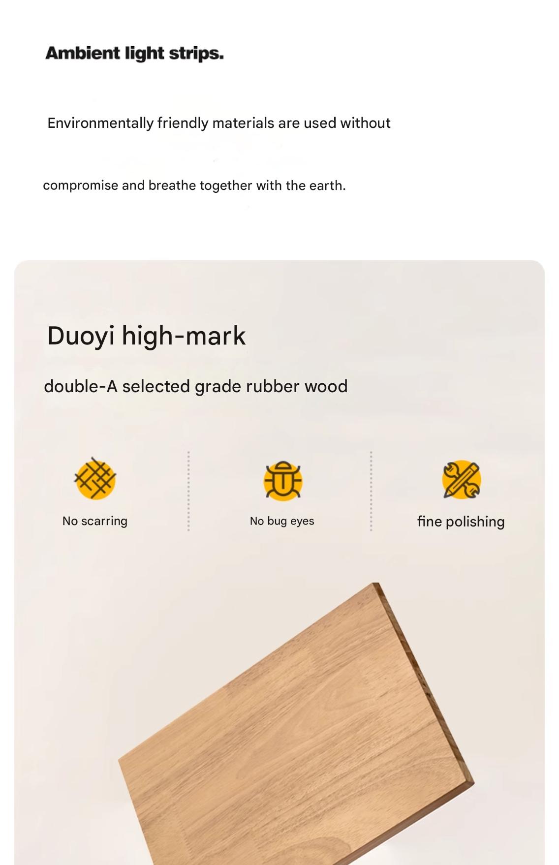 Solid Rubberwood White Floor TV Cabinet.