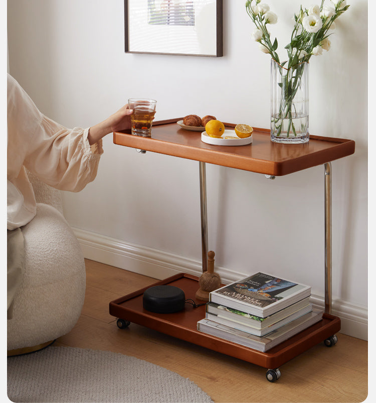 Beech, Ash, Oak, Cherry, Poplar Solid Wood C-type Side Table Modern