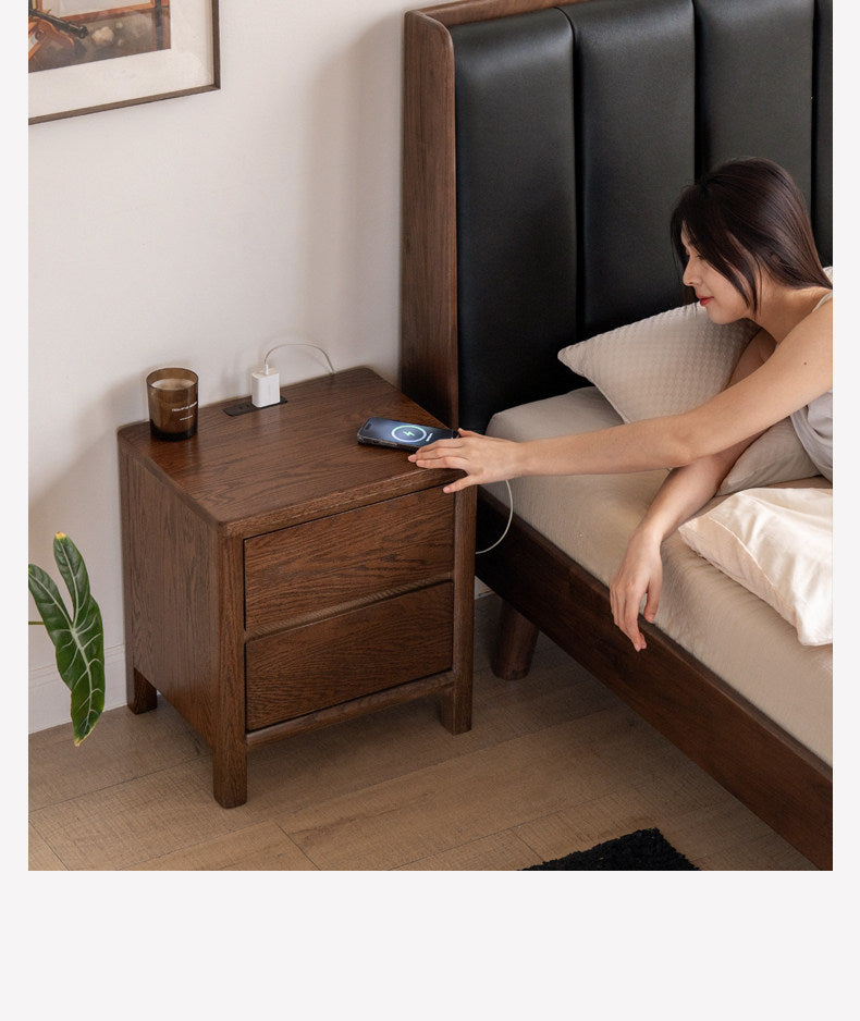 Oak Solid Wood Nordic Nightstand