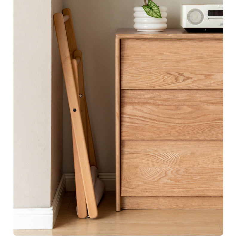Beech solid wood clothes hanger