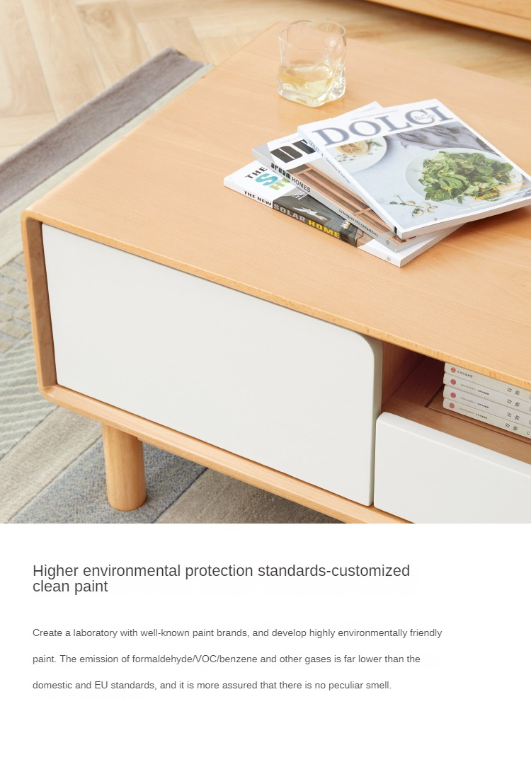 Beech Solid Wood Warm Coffee Table
