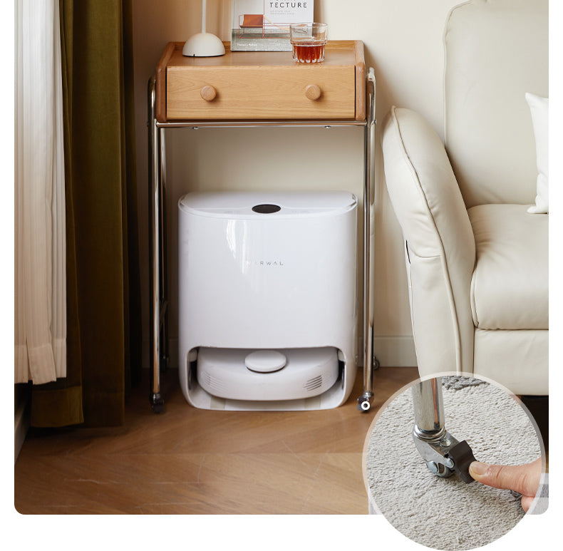 Oak Solid Wooden Edge Cabinet, Cute Robot Shape