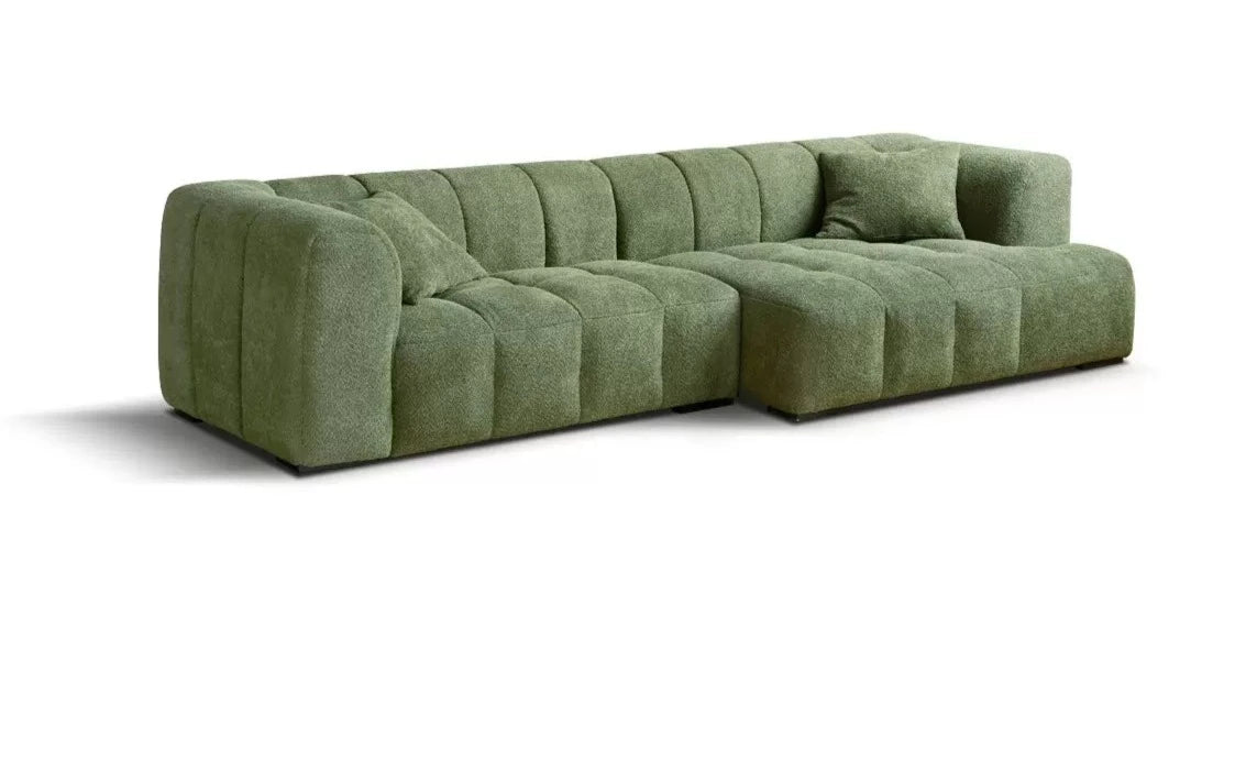 Lamb Fleece Fabric Sofa.