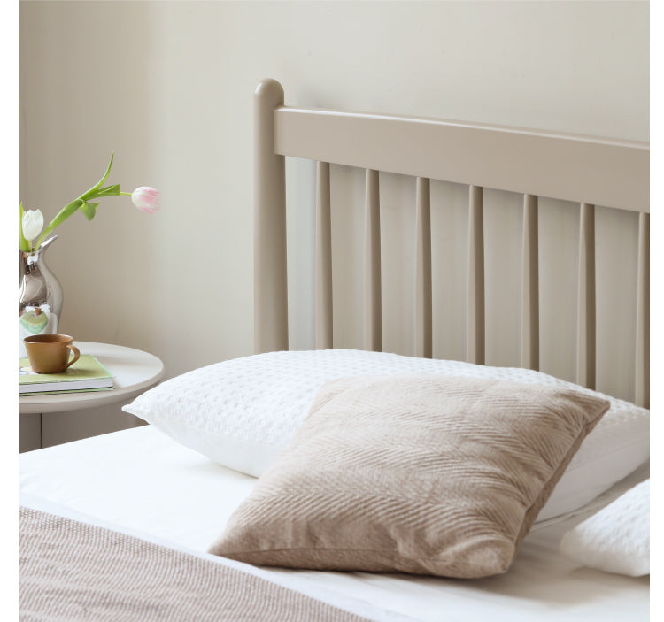 Ash Solid Wood Light Luxury Bed